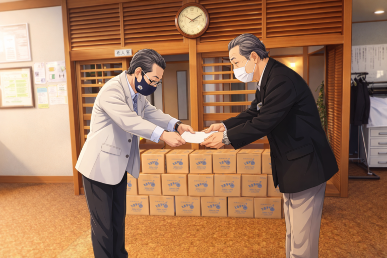 【社会貢献への取り組み】日吉町町内会へ飲料水を寄贈しました。